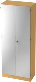 Hammerbacher Schrank 5OH V6100, Streifengriff, buche/silber, Schrankwand