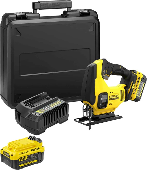 Stanley FatMax V20 SFMCS600M2K Akku-Pendelhubstichsäge inkl. Koffer + 2 Akkus 2.0Ah