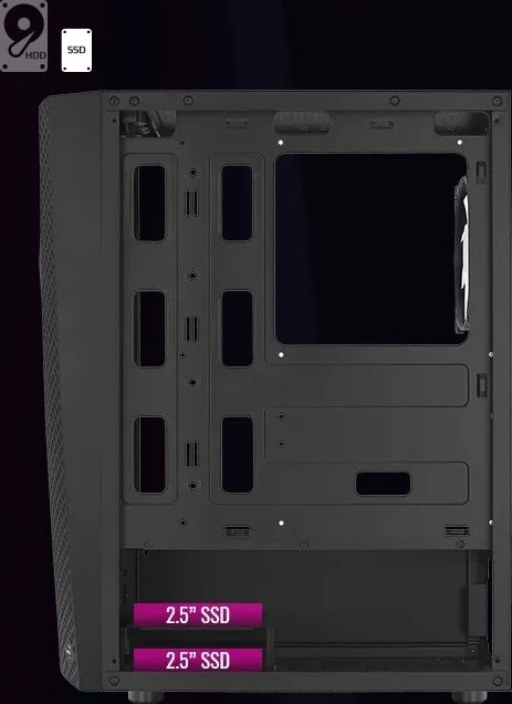 AeroCool Wave, Glasfenster