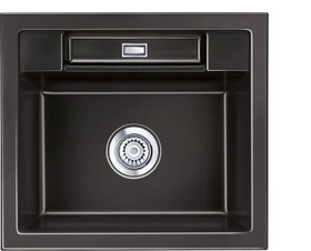 systemceram Bela 57 Einbau Becken mittig nero