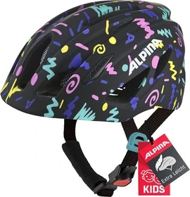 Alpina Pico Kinderhelm black/green gloss