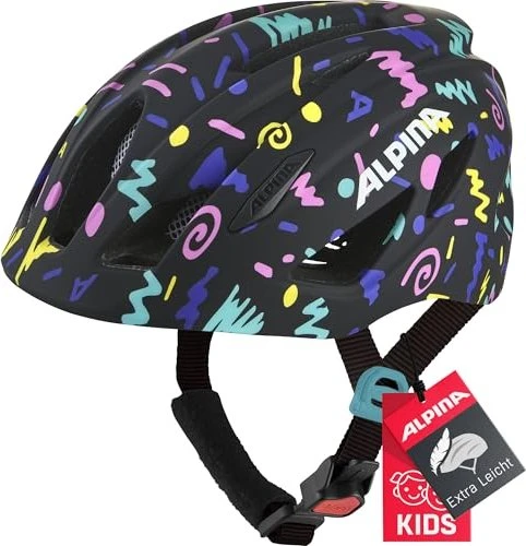 Alpina Pico Kinderhelm black/green gloss