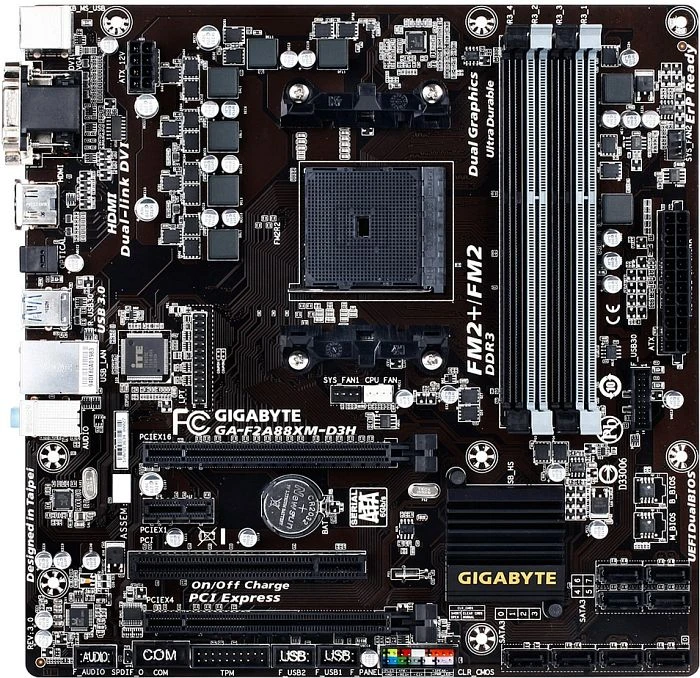 GIGABYTE GA-F2A88XM-D3H (AMD FM2+)