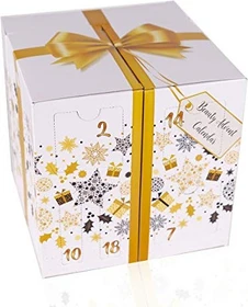 Accentra Beauty Würfel Adventskalender weiß-gold 2018