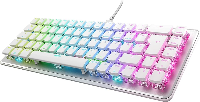 Roccat Vulcan II Mini, LEDs RGB, weiß, TITAN II OPTICAL RED, USB, DE