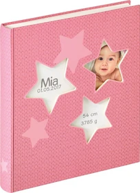 Walther Design Buch Fotoalbum Baby Estrella 31x28 rosa