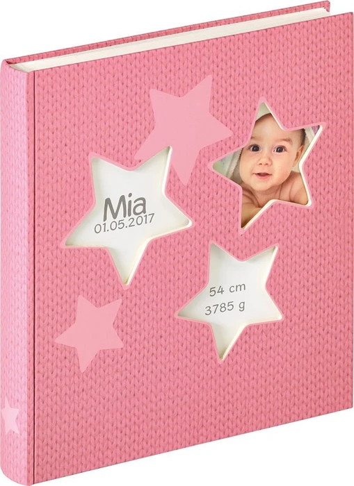 Walther Design Buch Fotoalbum Baby Estrella 31x28 rosa