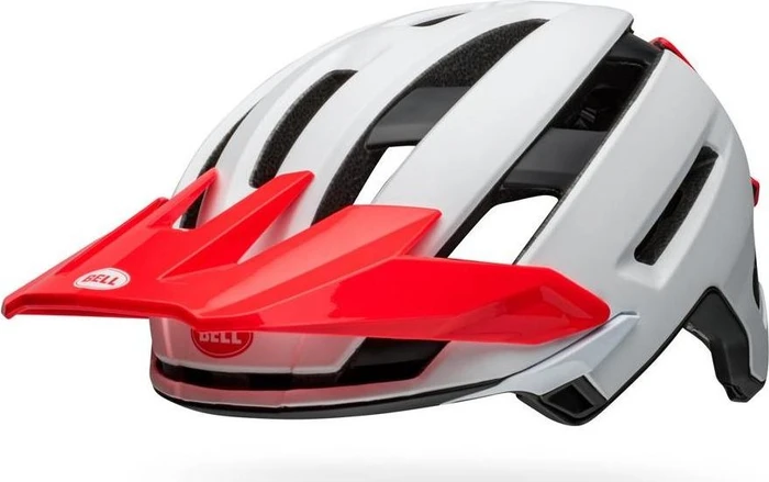 Bell Super Air Spherical Helm matte/gloss white/infrared