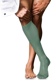 Falke No. 9 Pure Fil d'Écosse Socken sage (Herren)