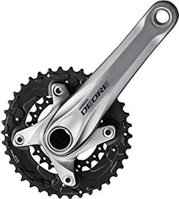 Shimano Deore FC-M615 40/28 Zähne Kurbelgarnitur 170mm silber