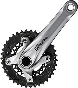 Shimano Deore FC-M615 40/28 Zähne Kurbelgarnitur 170mm silber