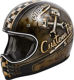 Premier Helmets Trophy MX OP matt schwarz/weiß/braun
