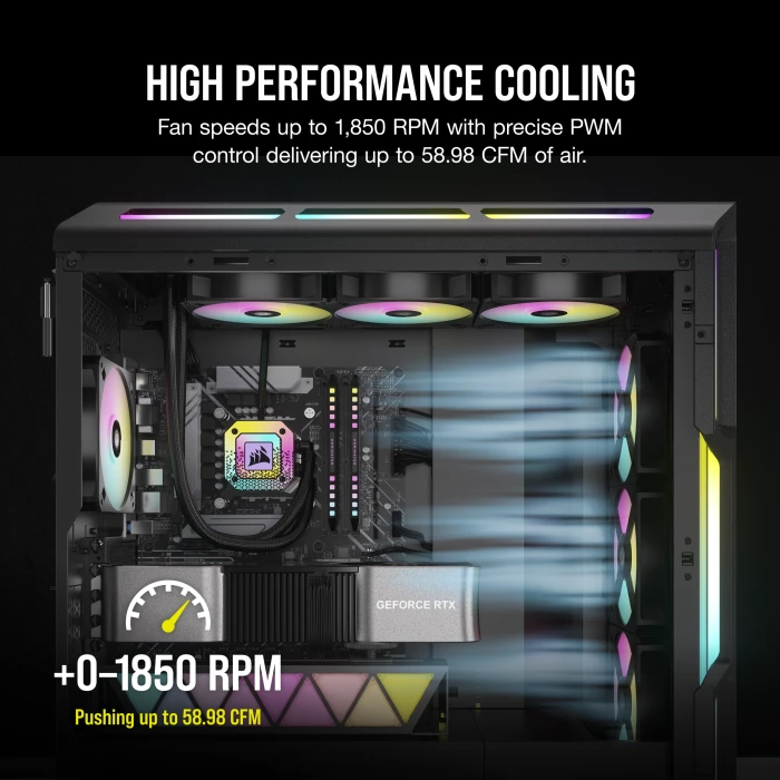 Corsair AR Series iCUE AR120 Digital RGB, schwarz, LED-Steuerung, 120mm