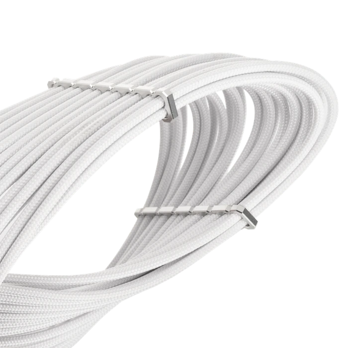 BitFenix Alchemy 3x 8-Pin PCIe Aluminum Comb Extensions Cable Kit, Verlängerungs-Kit für Netzteile, weiß