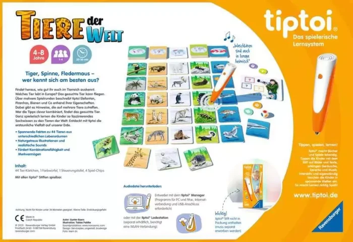 Ravensburger tiptoi Spiel: Tiere der Welt (00171) – Bild 3 von 3
