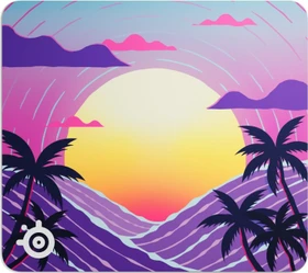 SteelSeries QcK Large Neon Sunset Limited Edition, 450x400mm, Motiv mehrfarbig