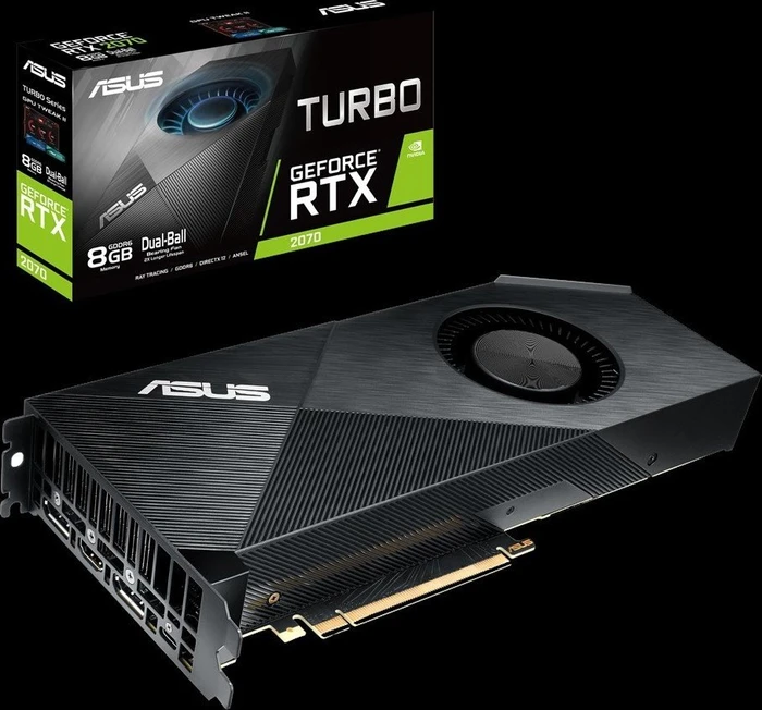 ASUS Turbo GeForce RTX 2070, TURBO-RTX2070-8G, 8GB GDDR6, HDMI, USB-C, 2x DP