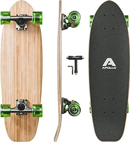 Apollo Classic Green Midi Cruiser Komplett-Longboard