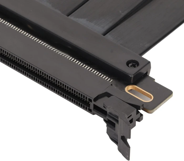 Ashata Riser Kabel, gerade, PCIe 4.0, 400mm, schwarz