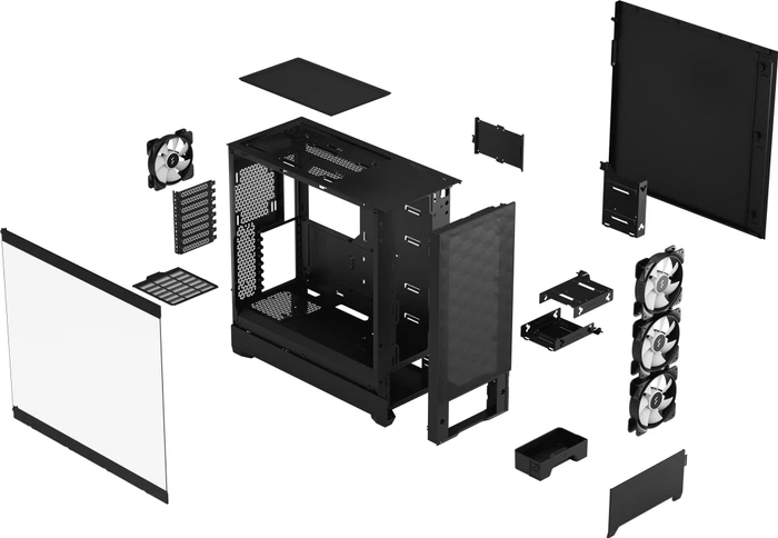 Fractal Design Pop XL Air RGB Black TG Clear Tint, Glasfenster