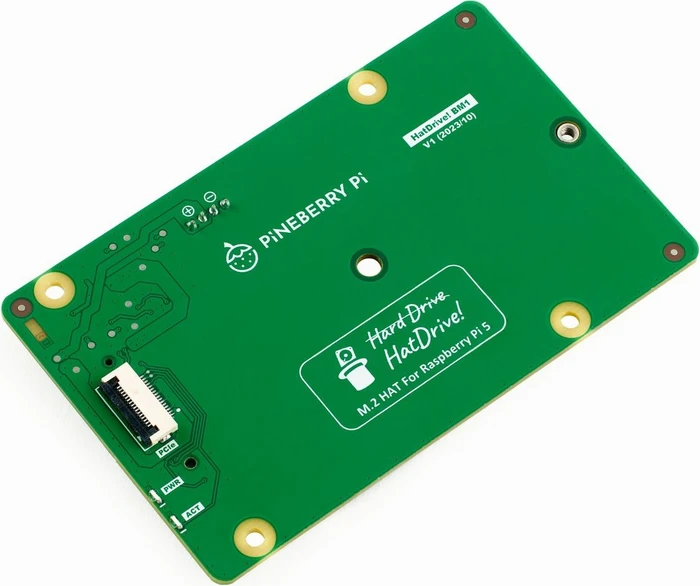 Pineberry Pi HatDrive! Bottom, M.2 M-Key 2230/2242/2280 NVMe Slot für Raspberry Pi 5