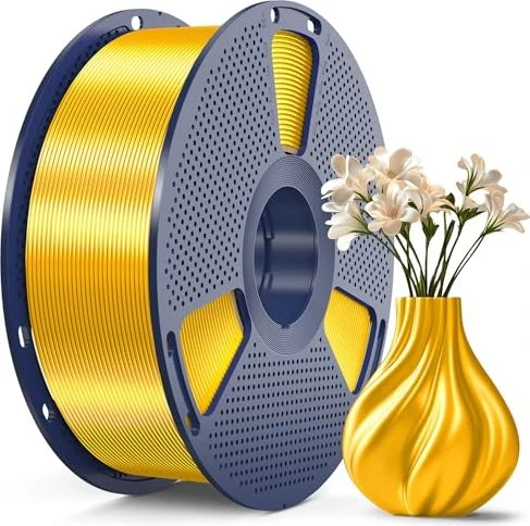 Sunlu Silk PLA+, Hellgold, Spule, 1.75mm, 1.00kg