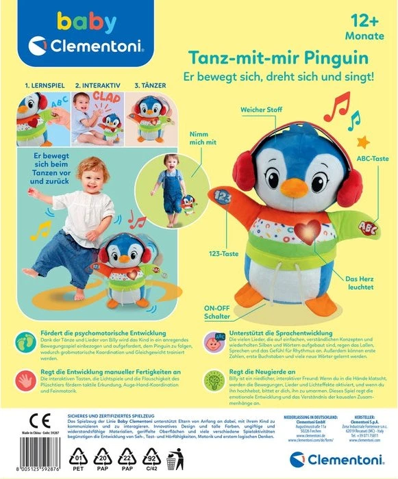 Clementoni Tanz-mit-mir Pinguin (59287) – Bild 3 von 3