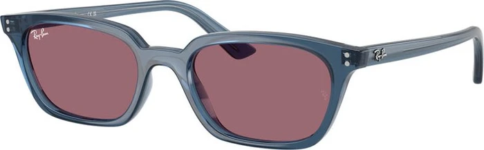Ray-Ban RB4456 Zaya Bio-Based polished light blue/violet