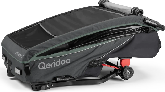 Qeridoo Kidgoo 2 Fahrradanhänger ivy green (Modell 2023)