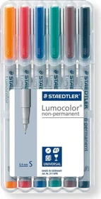 Staedtler Lumocolor 311 non-permanent sortiert, 6er-Set