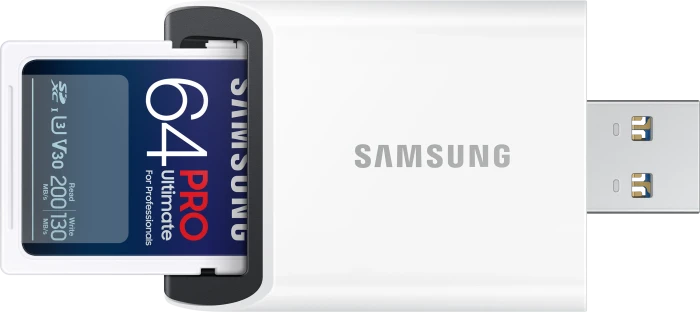 Samsung PRO Ultimate R200/W130 64GB USB-Kit, UHS-I U3, Class 10