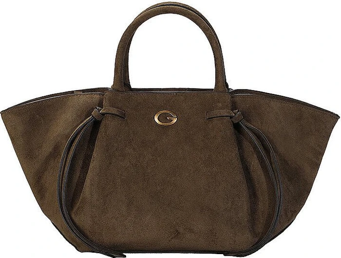 Guess Allegra Wildleder Handtasche olive