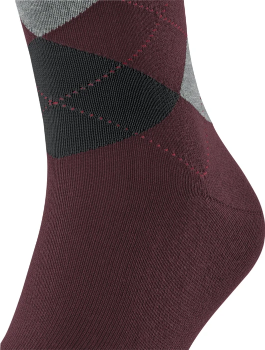 Falke Sensitive Argyle Socken bordeaux (Herren)