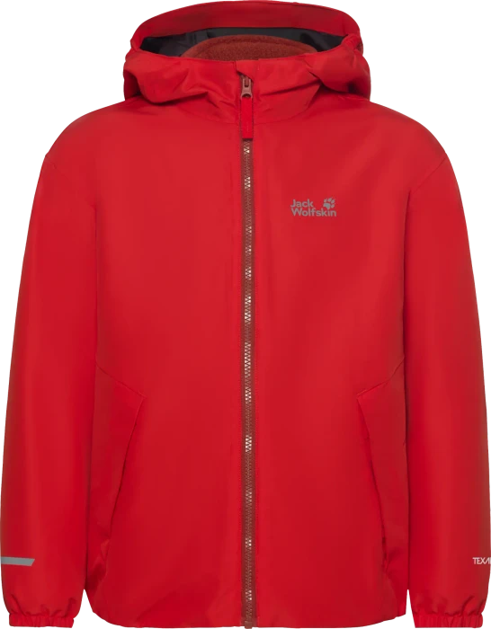 Jack Wolfskin Iceland 3in1 Funktionsjacke siren red (Junior)