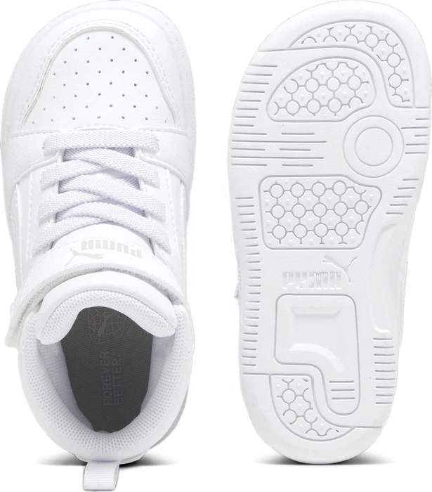 Puma Rebound V6 Mid puma white/cool light gray (Junior)
