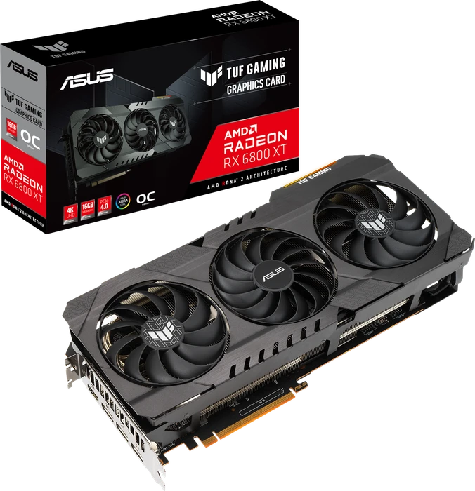 ASUS TUF Gaming Radeon RX 6800 XT OC, TUF-RX6800XT-O16G-GAMING, 16GB GDDR6, HDMI, 3x DP