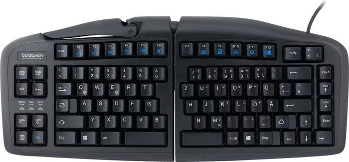 R-Go Goldtouch Adjustable V2 QWERTZ schwarz, USB, DE