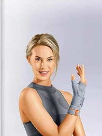 Sporlastic Manudyn Pollex Handgelenkbandage links Größe M platinum, 1 Stück