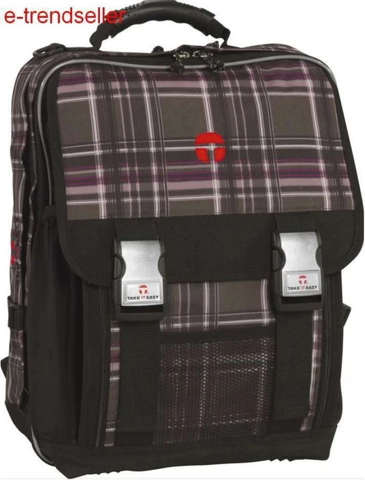 Take It Easy London Viola Brown Schulrucksack