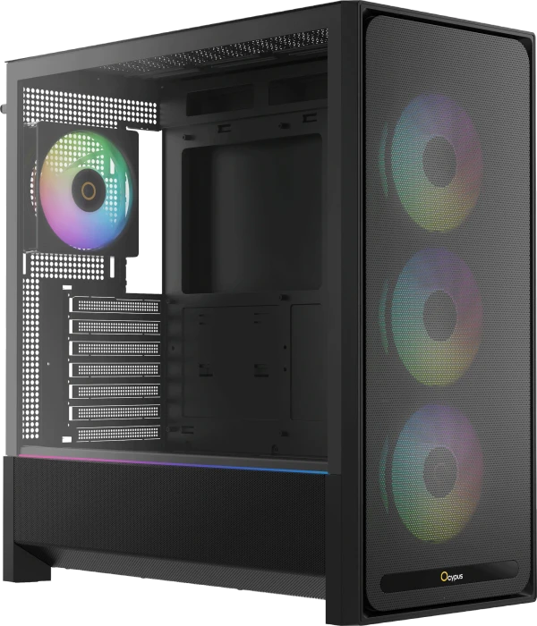 Ocypus Delta C70 ARGB, schwarz, Glasfenster