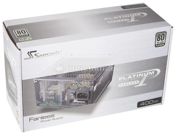Seasonic Platinum Series Fanless 400W, ATX 2.3