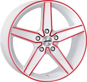 Autec Typ D Delano 7.5x17 5/112 weiß/rot (verschiedene Modelle)