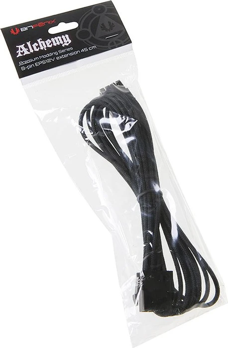 BitFenix Alchemy 8-Pin EPS12V Verlängerung 45cm, sleeved schwarz