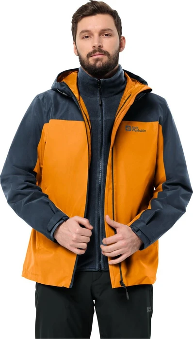 Jack Wolfskin Taubenberg 3in1 Funktionsjacke safflower (Herren)