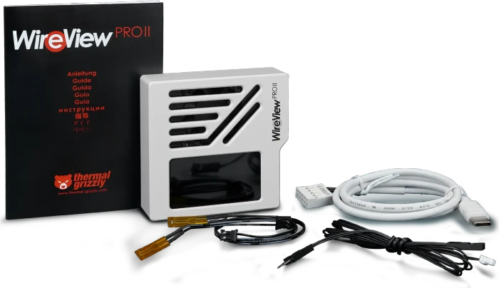 Thermal Grizzly WireView Pro II GPU Normal, 90°, 12V-2x6, Sense-Pins an der Oberseite, White Edition, weiß