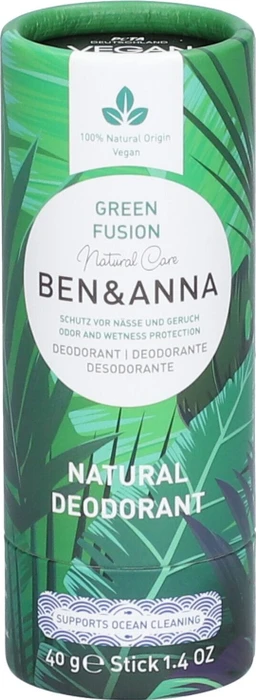 Ben & Anna Green Fusion Papertube Deodorant Stick, 40g