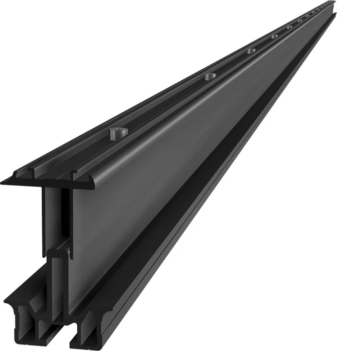 SL Rack Fassadensystem Mitte 4575mm schwarz eloxiert