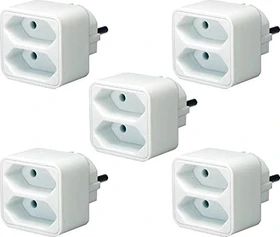 Brennenstuhl Adapterstecker Euro 2 mit POS-Reiter, 2-fach