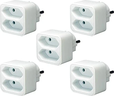 Brennenstuhl Adapterstecker Euro 2 mit POS-Reiter, 2-fach