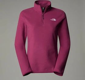 The North Face 100 Glacier Fleece 1/4 Zip Funktionsshirt langarm cyber berry (Damen)